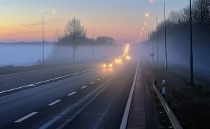 Водители предупреждают о нулевой видимости на трассе Челны — Нижнекамск из-за тумана