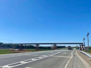 В Татарстане завершена установка железобетонных пролетов на трассе М7