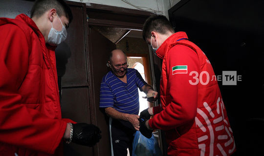 Волонтеры Татарстана возобновили доставку продуктов пожилым людям