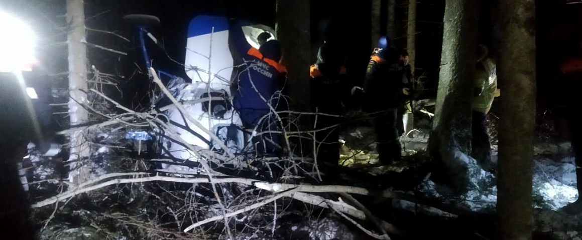 Спасатели обнаружили упавший в Удмуртии вертолёт Ми-2, есть погибший