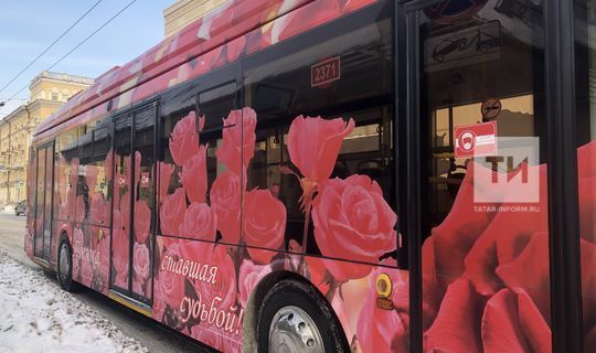 В&nbsp;Казани 14&nbsp;февраля пассажирам троллейбусов подарят валентинки