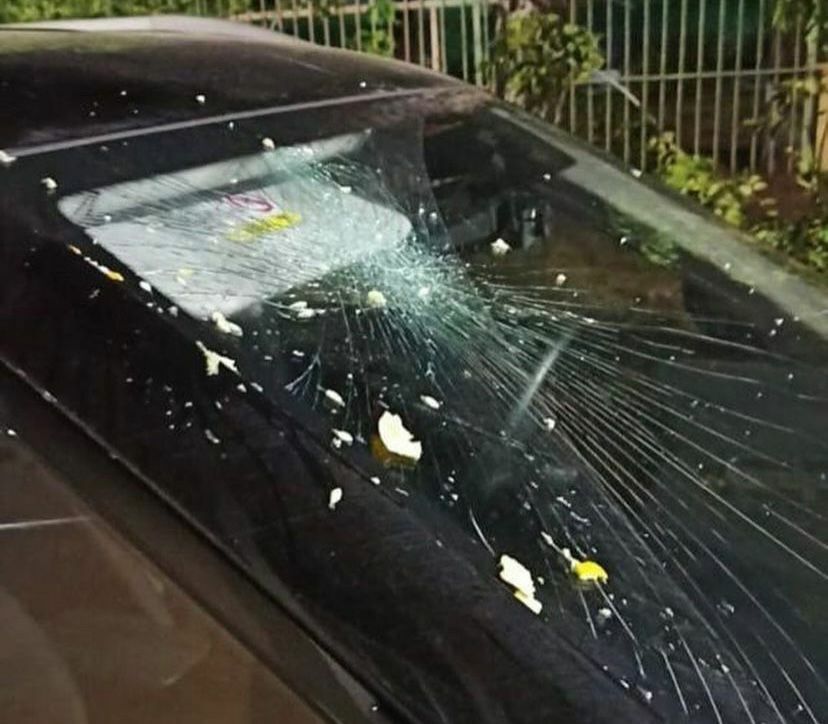 В Челнах неизвестные разбили лобовое стекло авто, выкинув мусор с окна