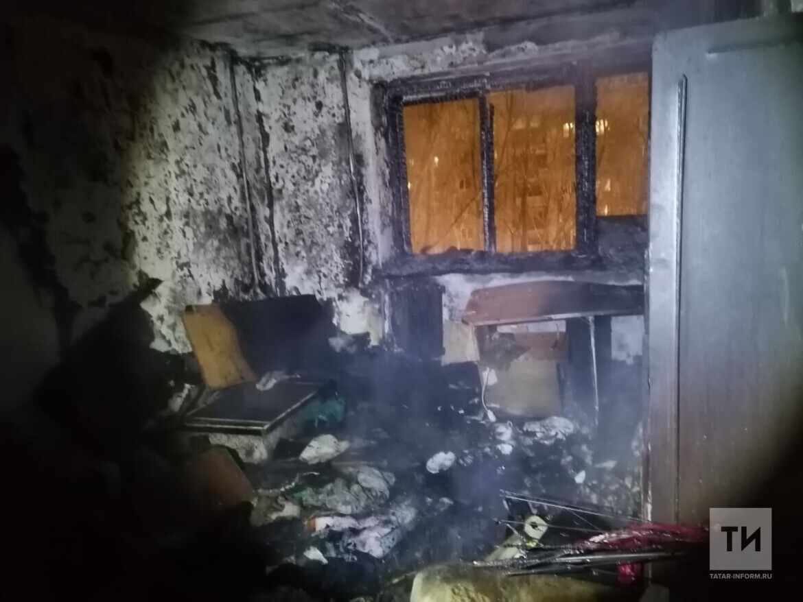 В Челнах в пожаре погиб мужчина