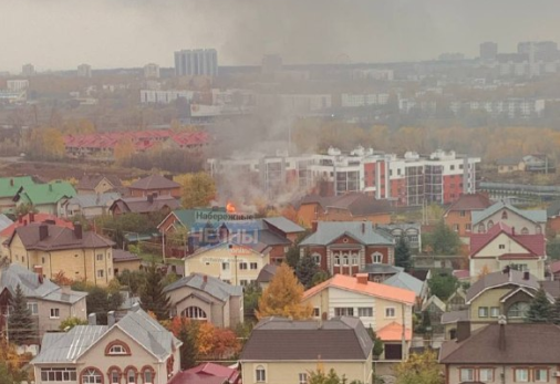 В&nbsp;Набережных Челнах горел частный дом