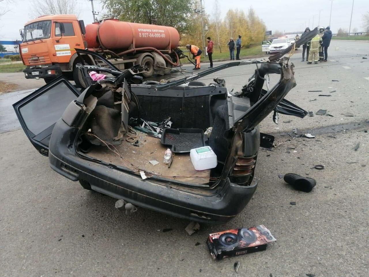 Стали известны подробности жесткого ДТП в&nbsp;Челнах с&nbsp;участием легковушки и&nbsp;«КАМАЗа»