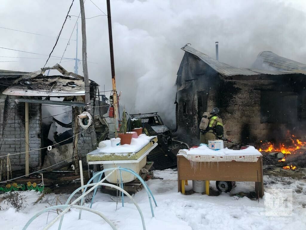 В Татарстане при пожаре в СНТ погиб мужчина