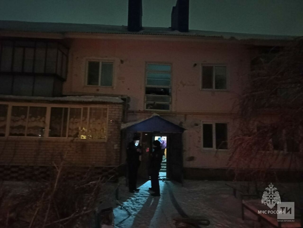 При ночном пожаре в Татарстане погибли мужчина и женщина