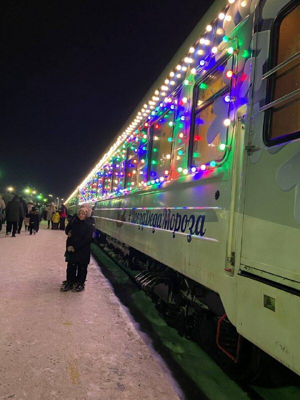 Поезд Деда Мороза встретили почти 10&nbsp;тыс. жителей Челнов
