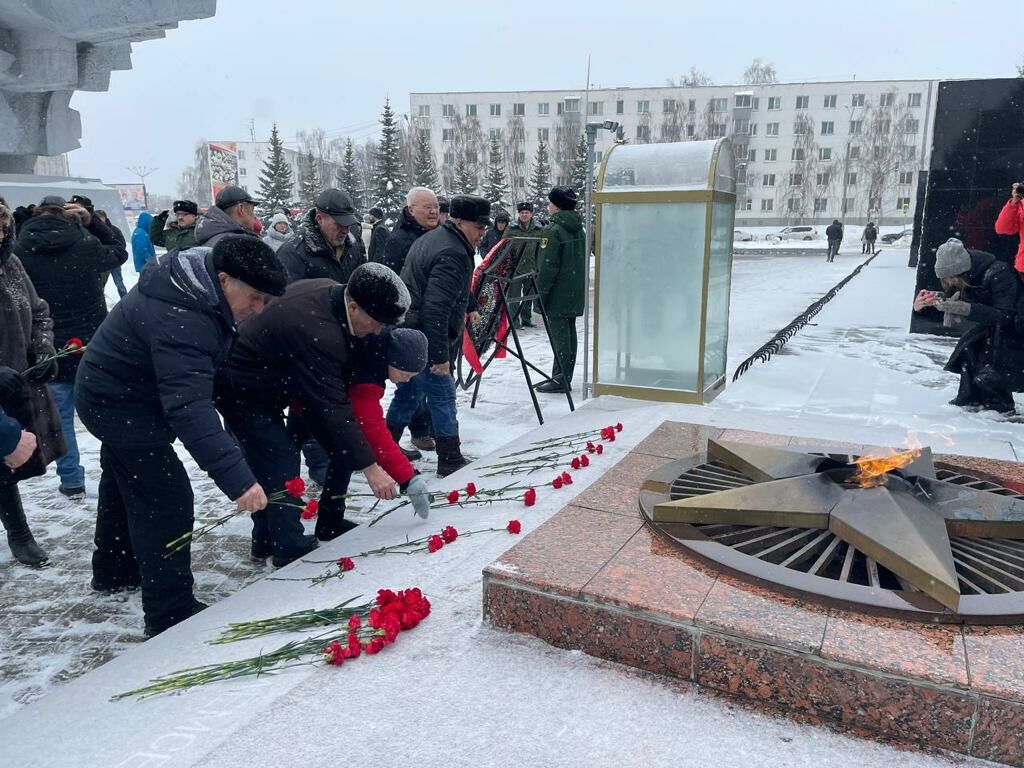 В&nbsp;Челнах у&nbsp;мемориала «Родина-Мать» почтили память воинов-интернационалистов