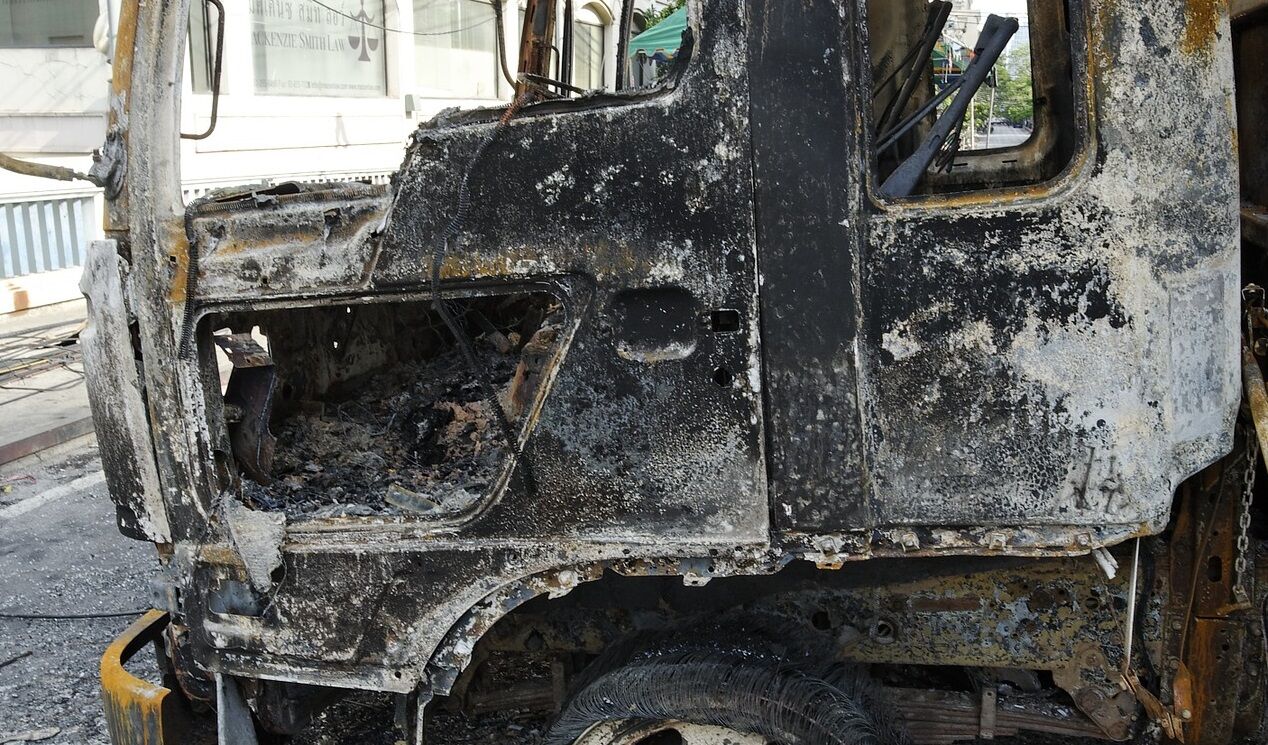 В&nbsp;Челнах загорелся грузовик, приехавший из&nbsp;Санкт-Петербурга
