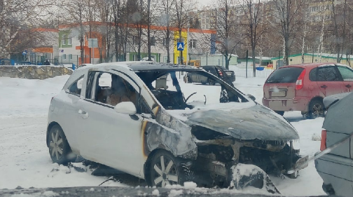 В&nbsp;Челнах дотла сгорел автомобиль