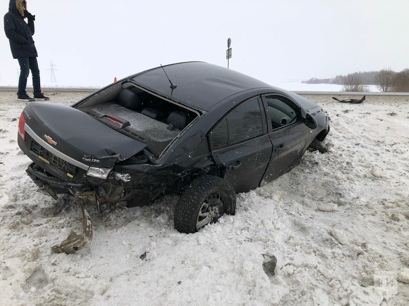 Под Челнами четыре человека пострадали в лобовом столкновении двух авто