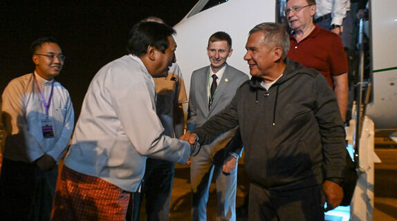 Президент Татарстана прибыл с&nbsp;рабочим визитом в&nbsp;Мьянму