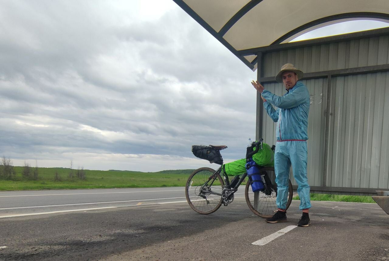 В Набережные Челны на велосипеде приехал путешественник из Тулы