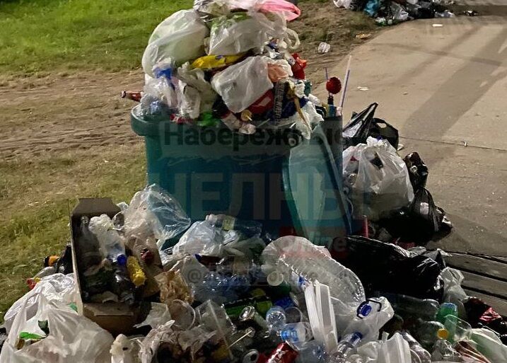 Мэрия Челнов прокомментировала ситуацию со скопившимся мусором на набережной Тукая