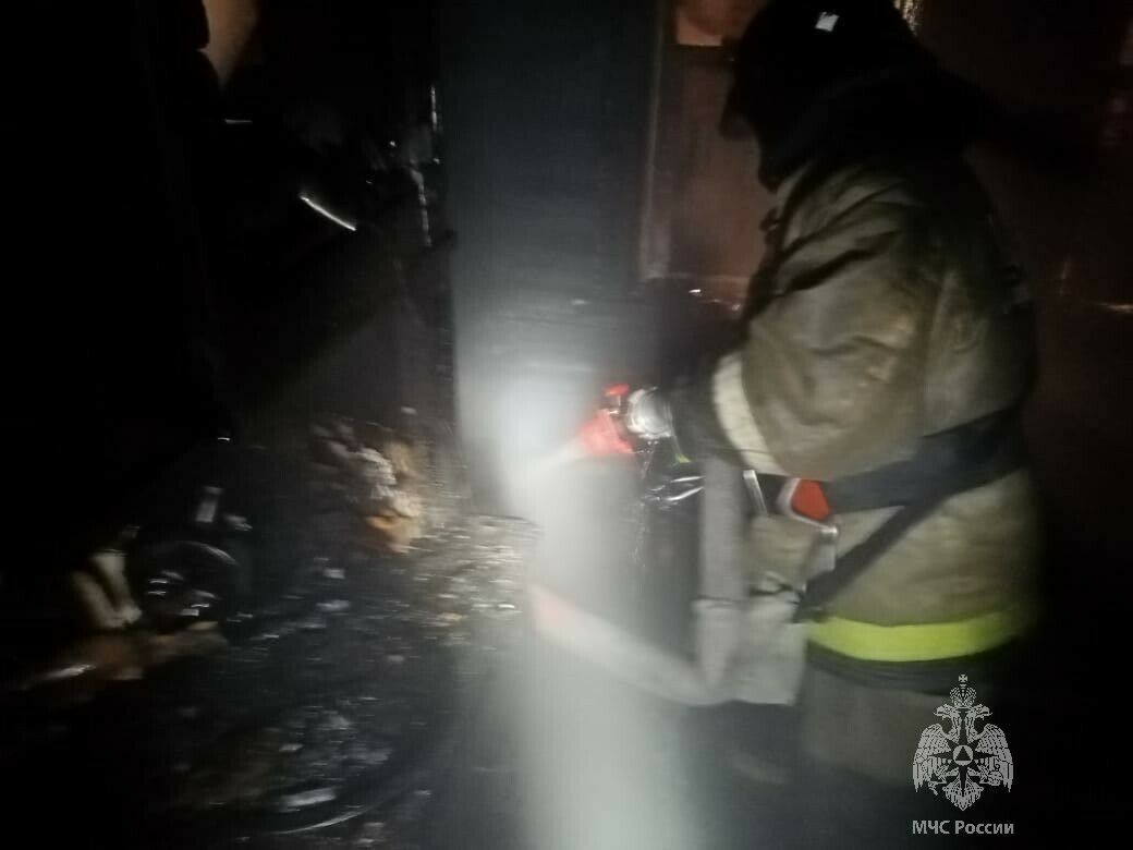 На пожаре в Татарстане погиб пожилой мужчина