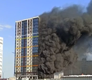 В&nbsp;Набережных Челнах на&nbsp;стройплощадке в&nbsp;65-м комплексе вспыхнул пожар