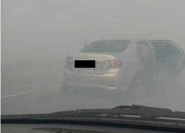 На трассе в Татарстане сильный дым стал причиной массового ДТП