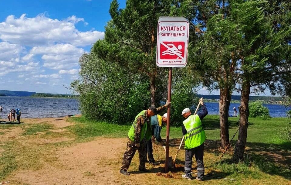 В&nbsp;местах, где запрещено купаться в&nbsp;Челнах, установили информационные таблички