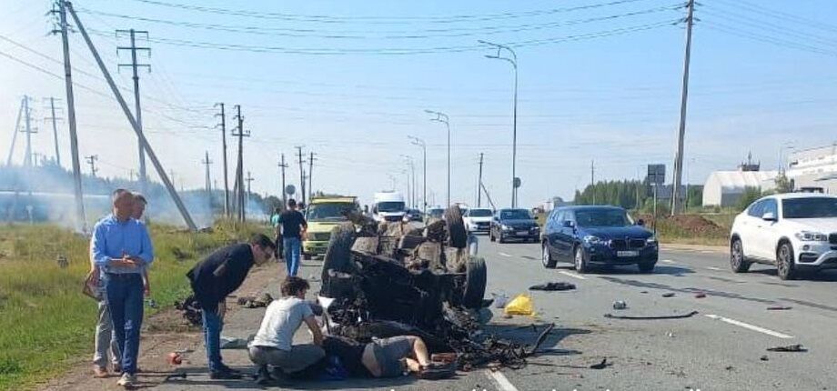 На&nbsp;трассе под Елабугой произошло страшное ДТП