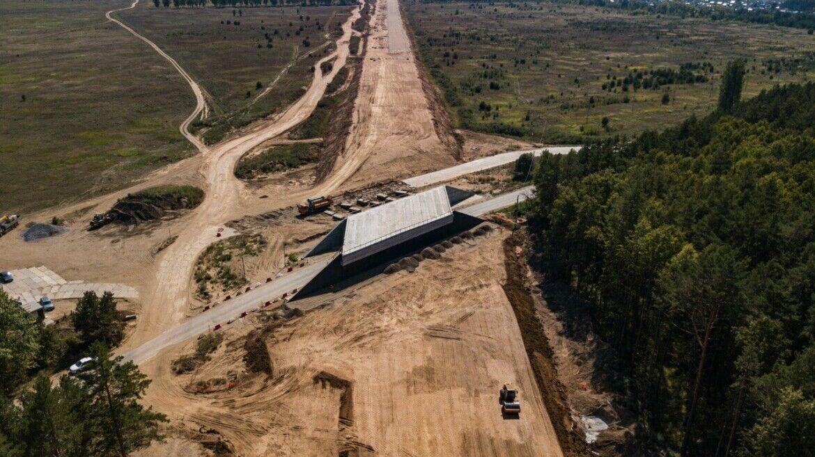 На двух путепроводах первого этапа обхода Набережны Челнов началось устройство сопряжения с дорогой