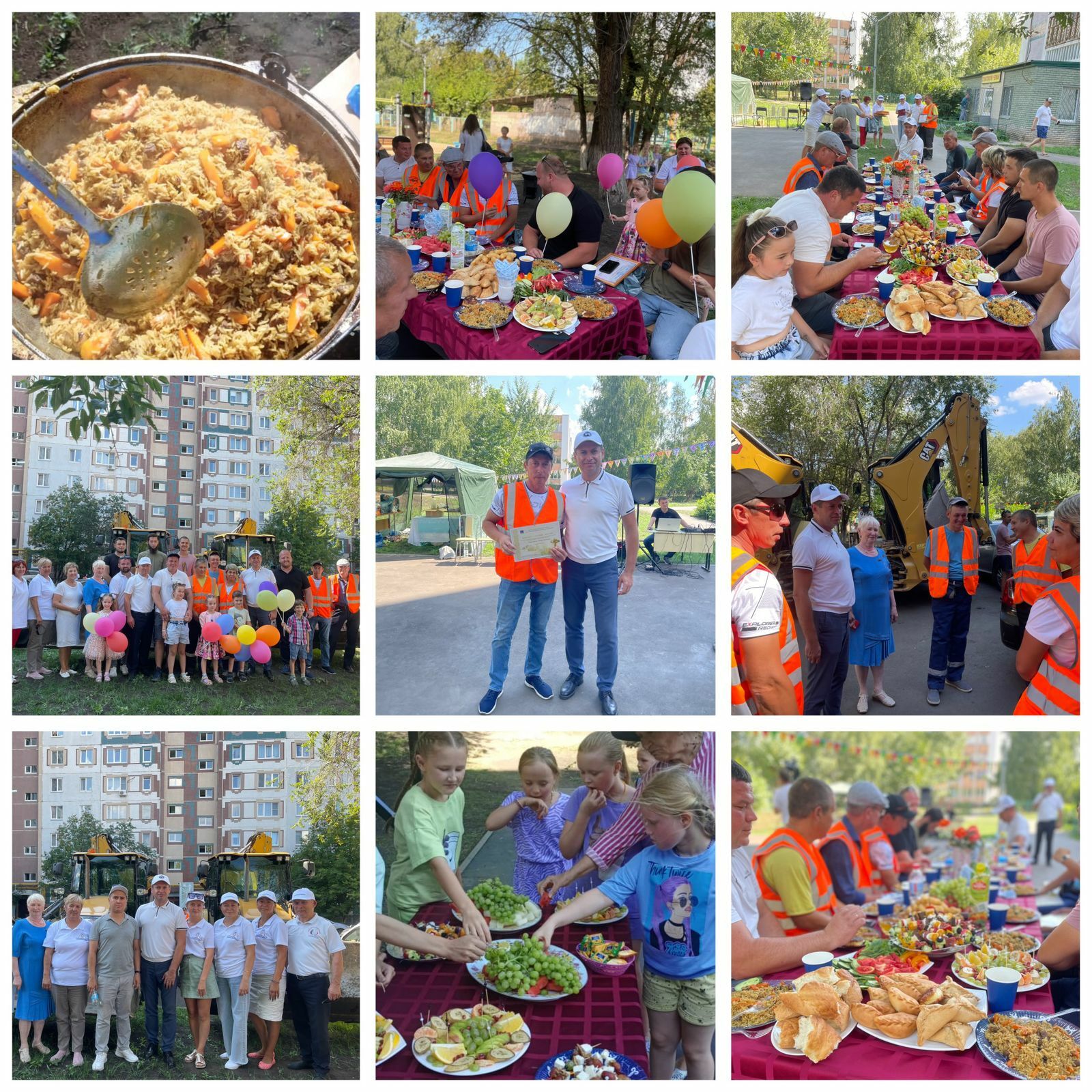 Праздничный плов и сладкие угощения: Рабочих программы «Наш двор» в 31 комплексе поблагодарили за работу