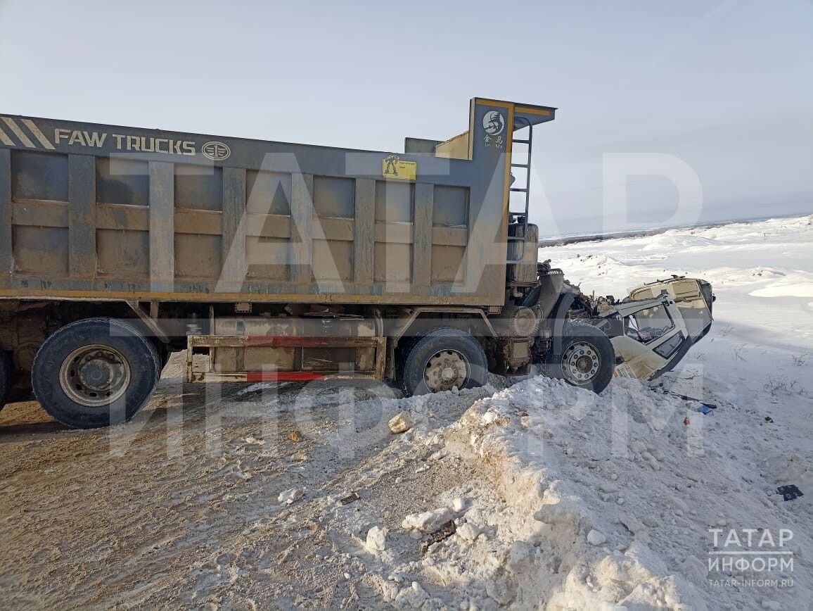 В Татарстане произошло смертельное ДТП с участием двух грузовиков