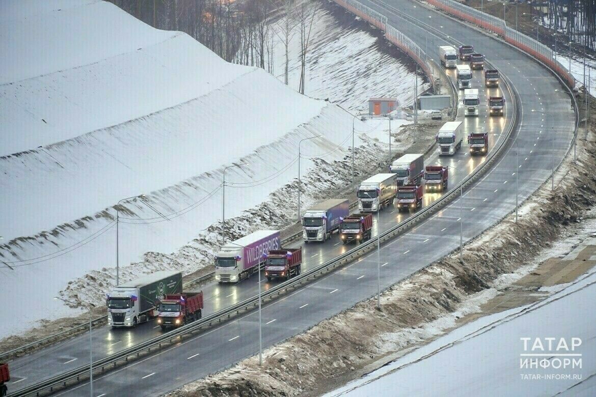 Трасса М7 в Татарстане открылась для грузовиков и автобусов