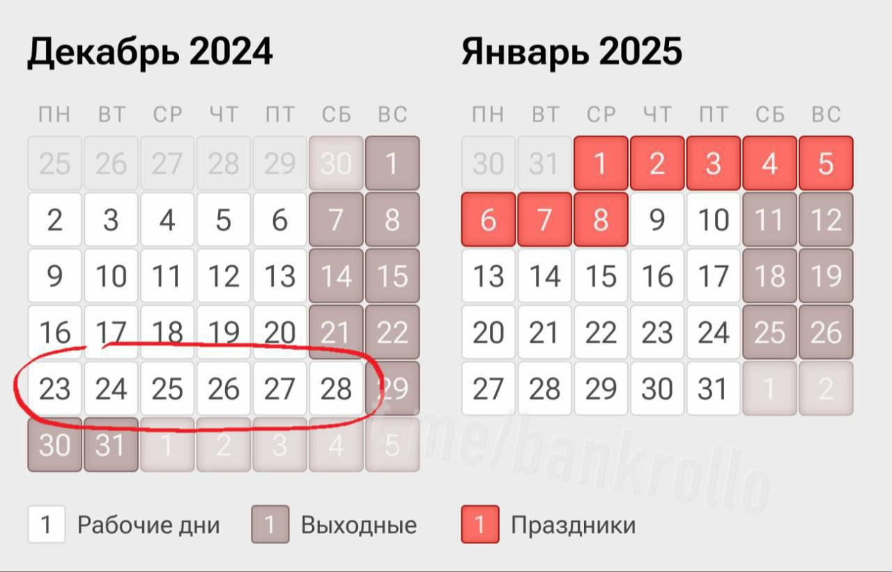 В Госдуме предложили оставить 28 декабря выходным днем