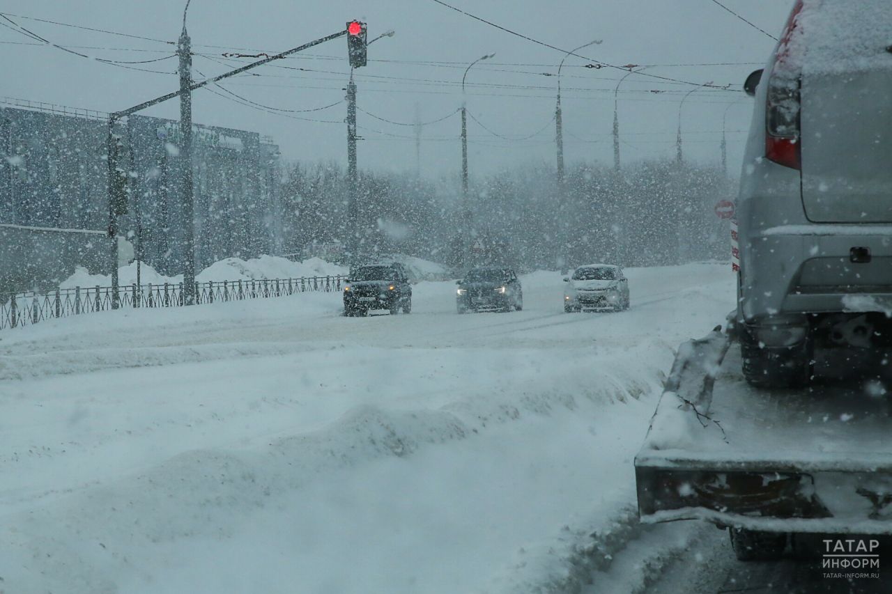 В РТ прогнозируются метели, сильный ветер и 0°