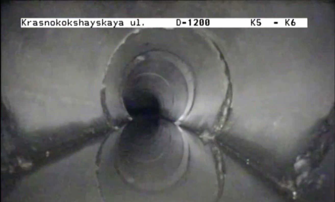 В Казани робот с камерой показал то, как изнутри выглядит ливневая канализация