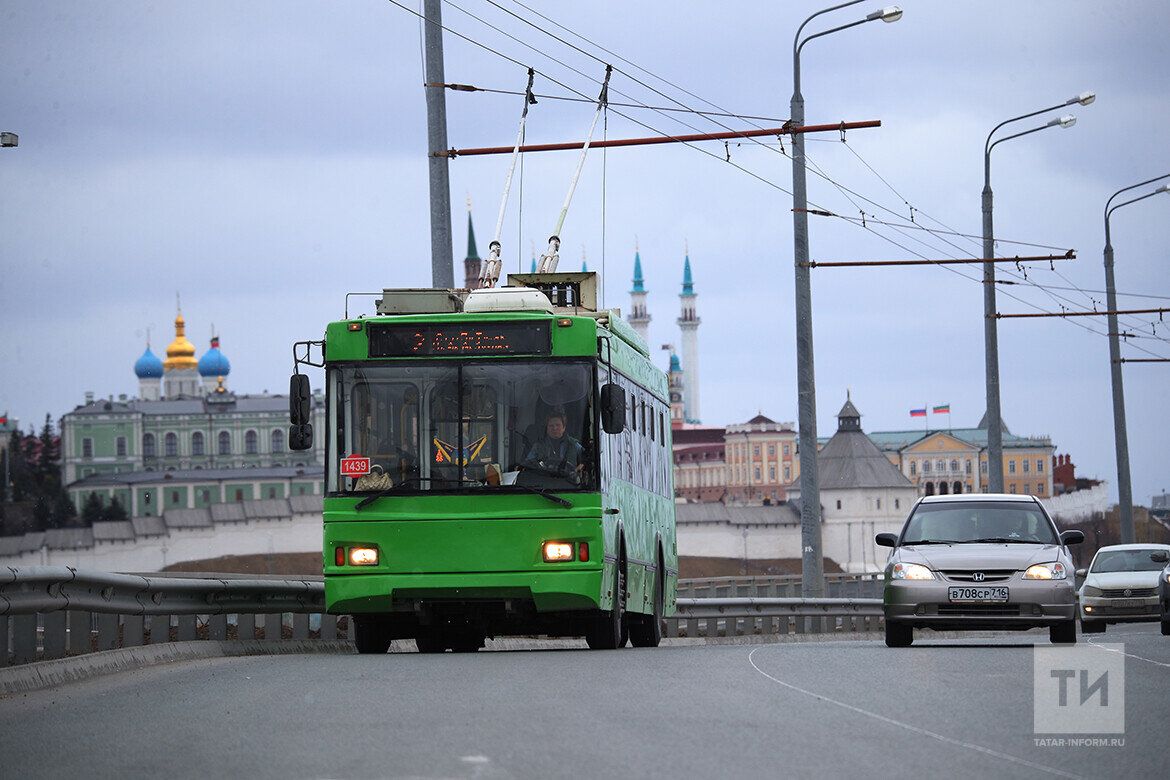 Метроэлектротранс: из-за скопления воды в Казани троллейбусы изменили маршрут