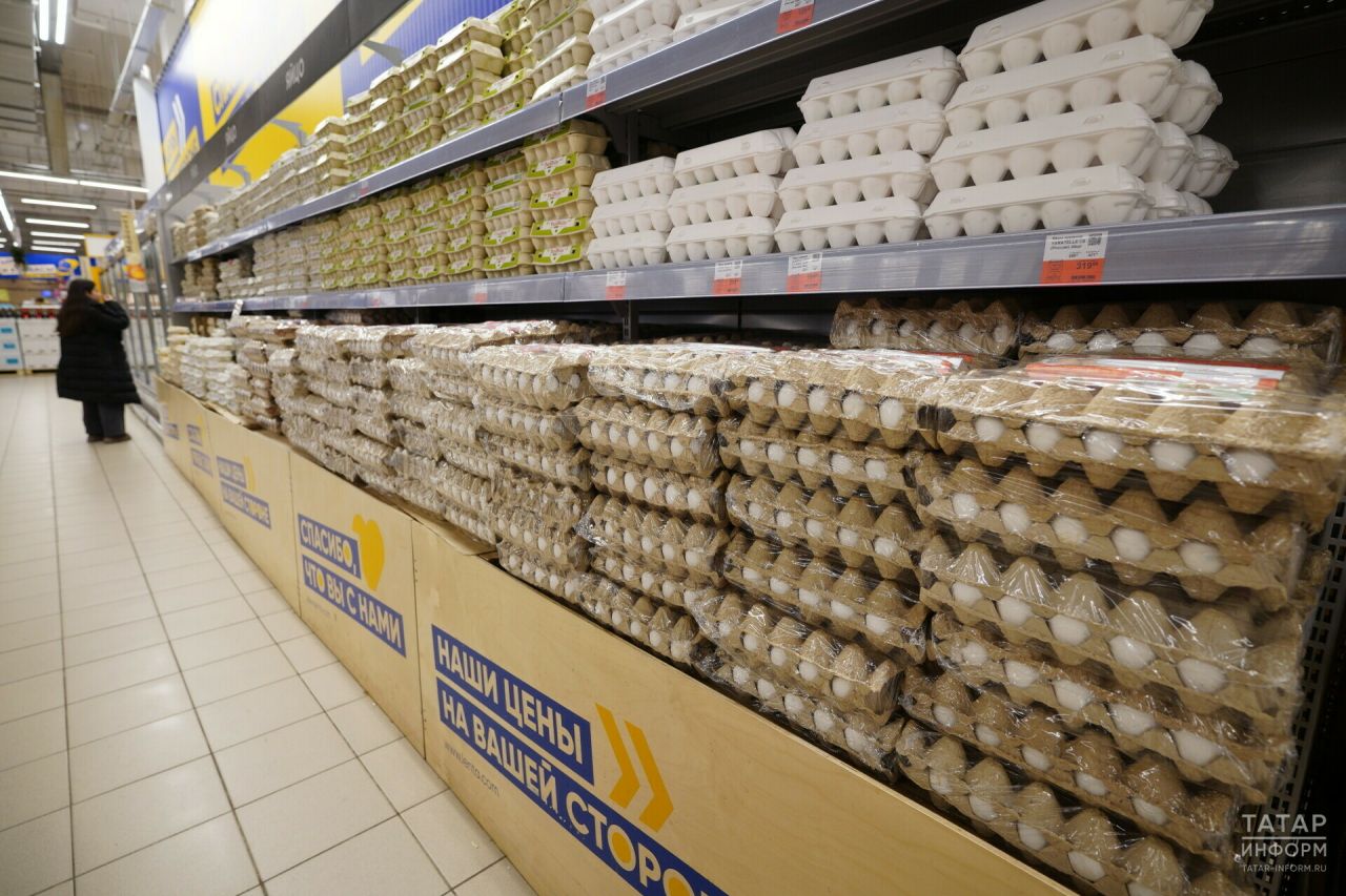 В Татарстане за год яйца подорожали на 63,8%