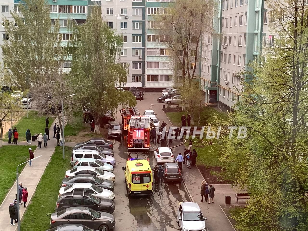 В Челнах в квартире на девятом этаже произошел пожар, есть один пострадавший