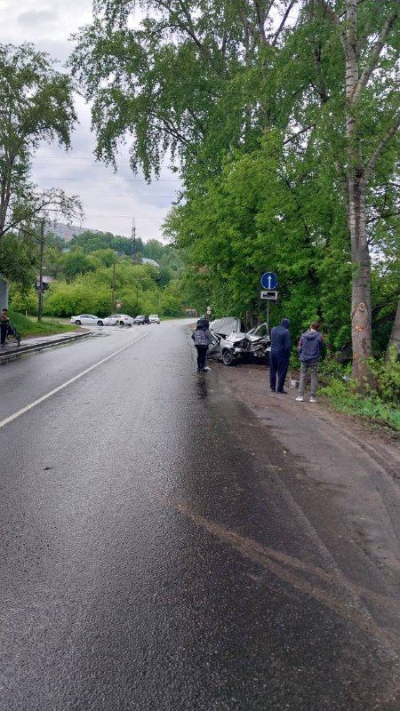 В Татарстане 22-летний водитель автомобиля погиб, врезавшись в дерево