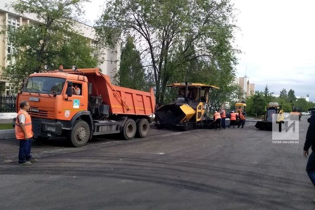 В Челнах продолжается ремонт дорог