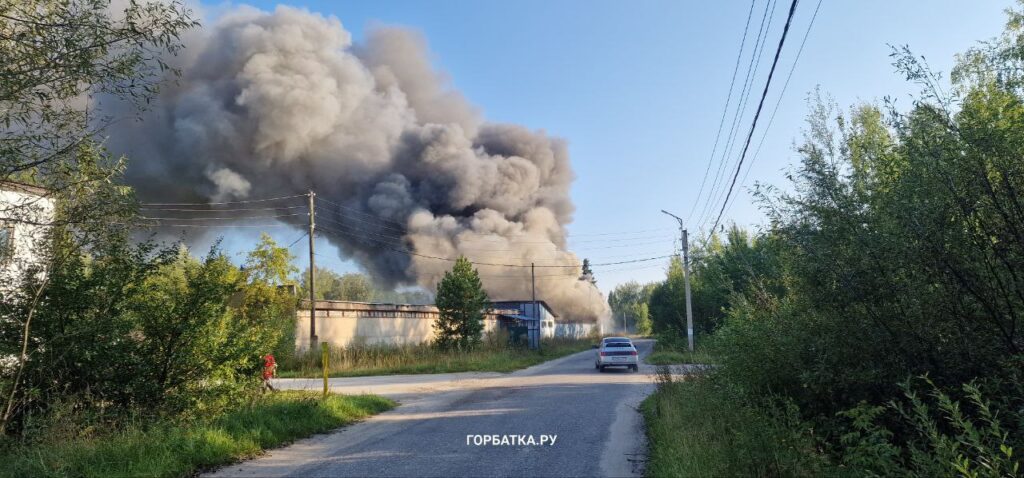 Сгорела овощебаза во Владимирской области