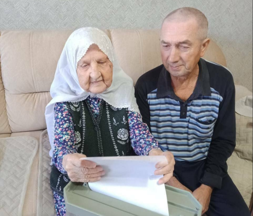 101-летняя жительница Татарстана проголосовала на выборах в Госсовет