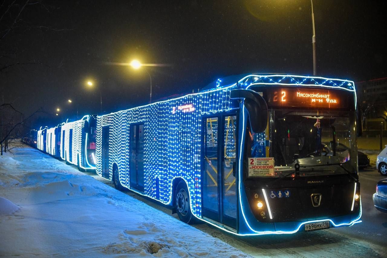 В рождественскую ночь в Челнах будут действовать специальные автобусные маршруты