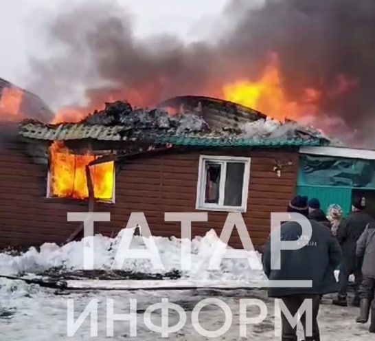 В Лаишевском районе после праздника сгорел жилой дом