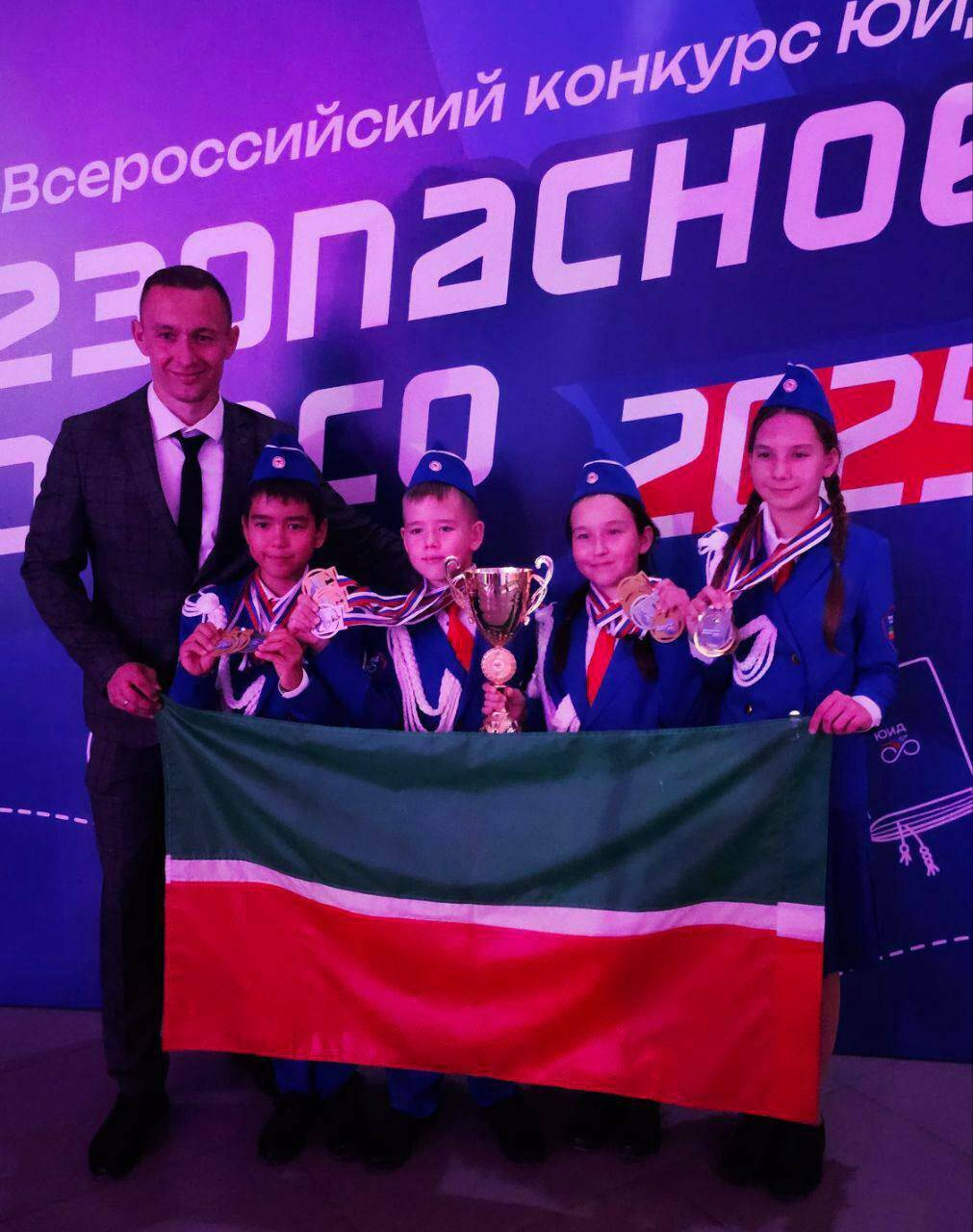 ЮИД Татарстана завоевала серебро на Всероссийском конкурсе «Безопасное колесо»