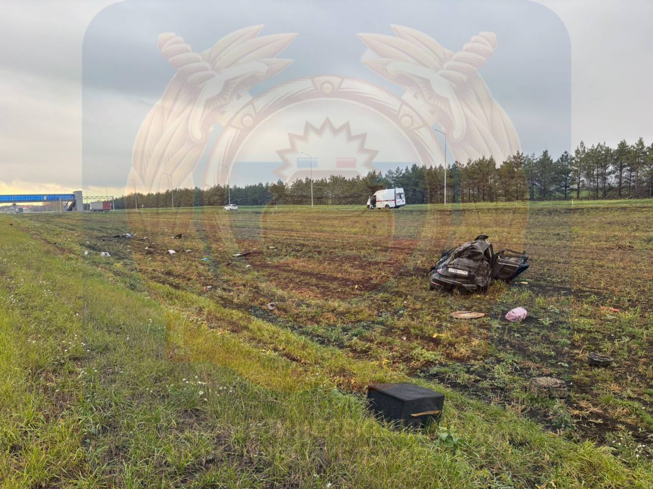 Три человека погибли в ДТП на трассе М7 в Татарстане: иномарка слетела в кювет
