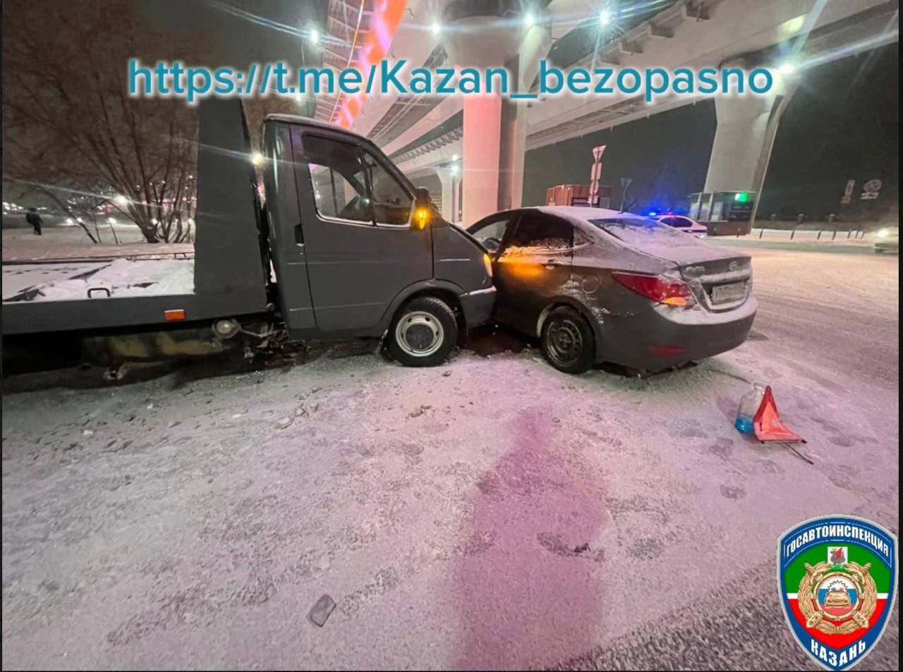 В Казани за сутки в ДТП пострадали четыре человека