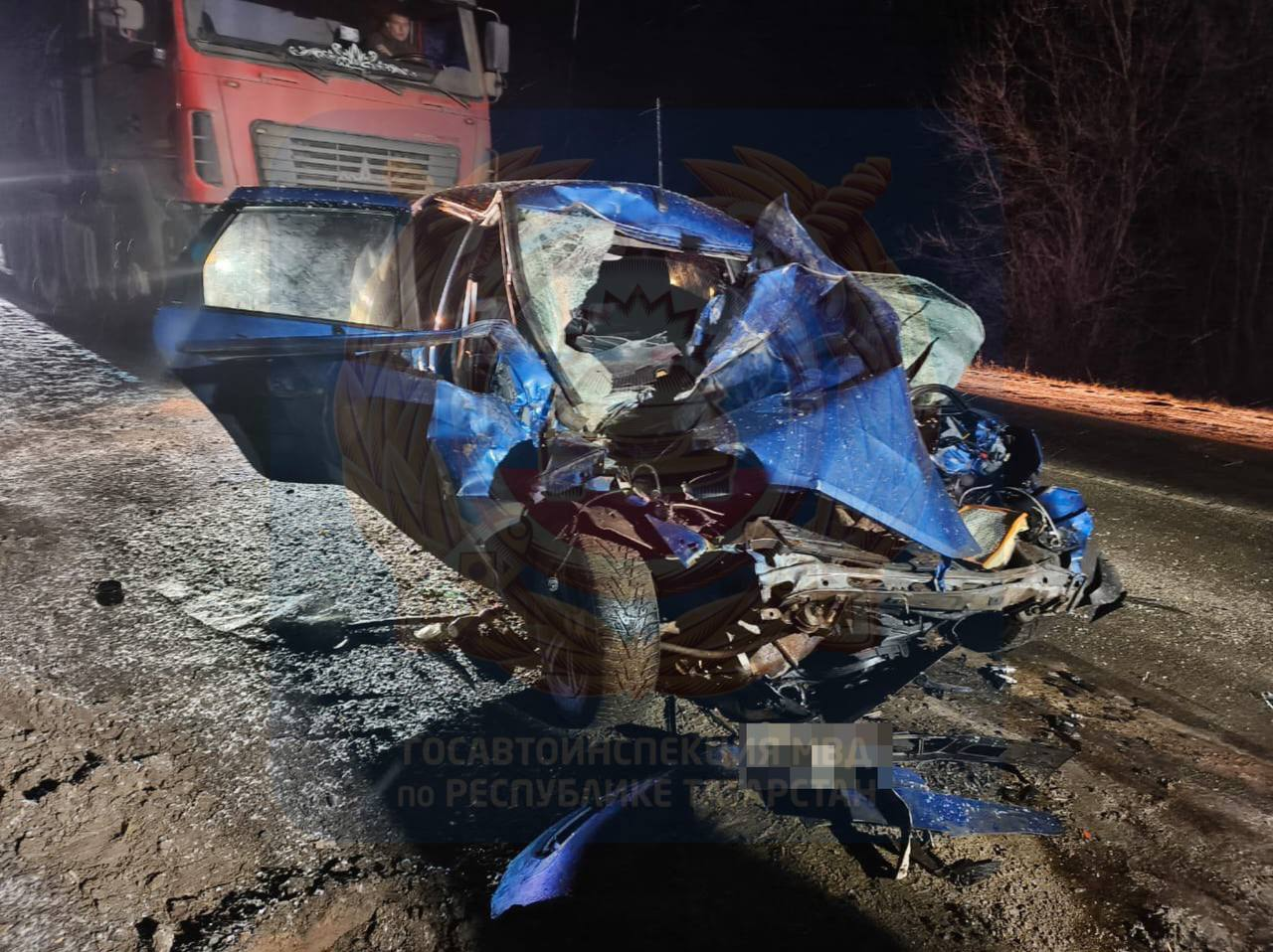 Пассажирка погибла в аварии с трактором на трассе М7 в Татарстане