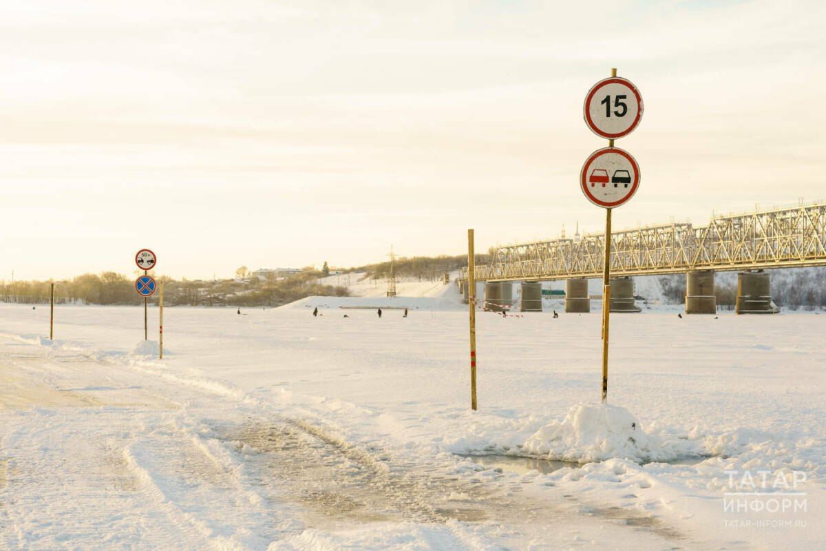 В Татарстане закрыли ледовую переправу Соколка — Новый Закамский