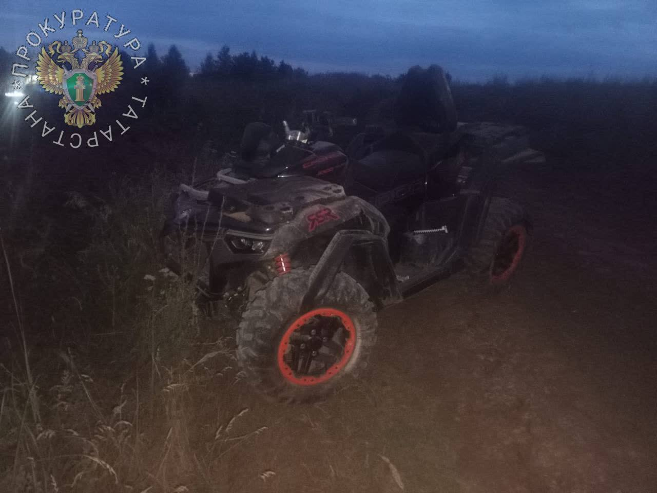 В Тукаевском районе пара погибла в ДТП на квадроцикле