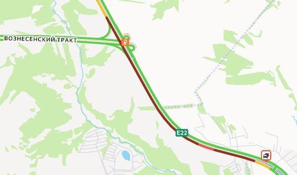 Под Казанью на М-7 образовалась пробка из-за ДТП с фурой