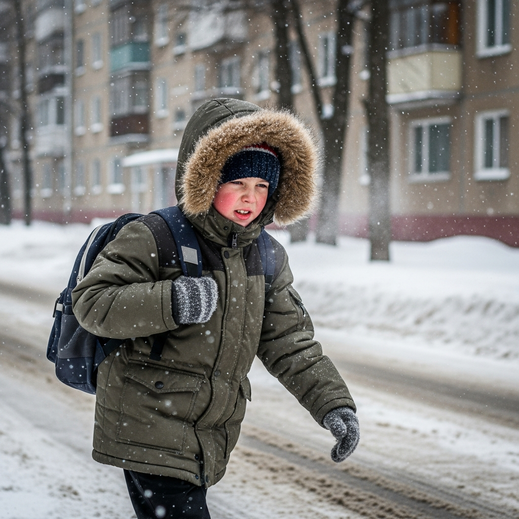 Температурные нормы отмены уроков в школах при морозе