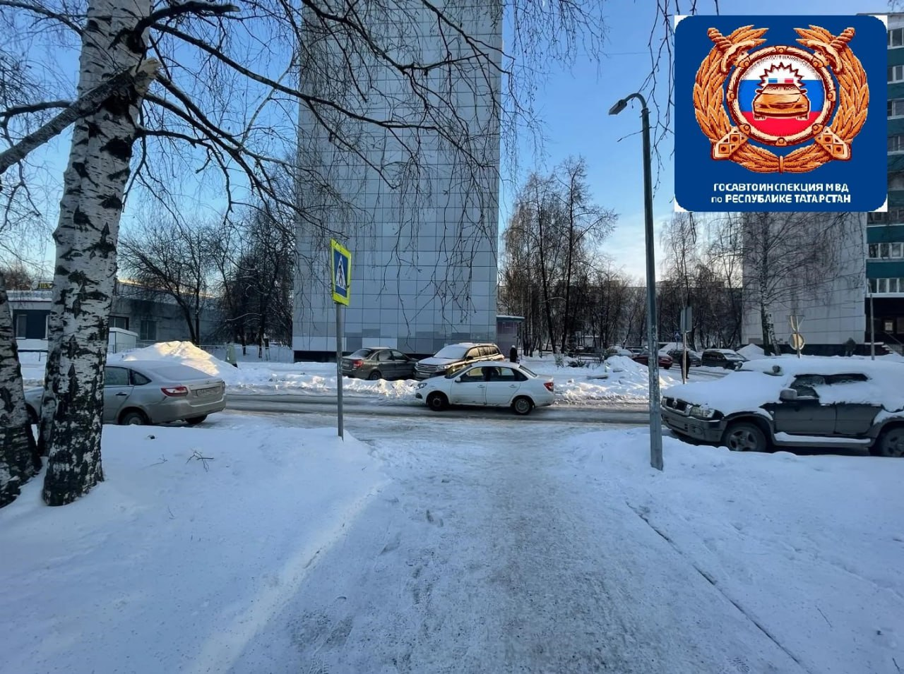 В Челнах водитель «Лады» сбил пешехода на зебре на проспекте Мира