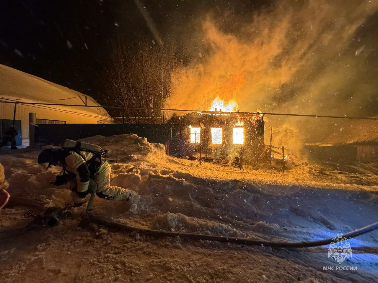 В Кукморском районе мужчина погиб при пожаре в частном доме